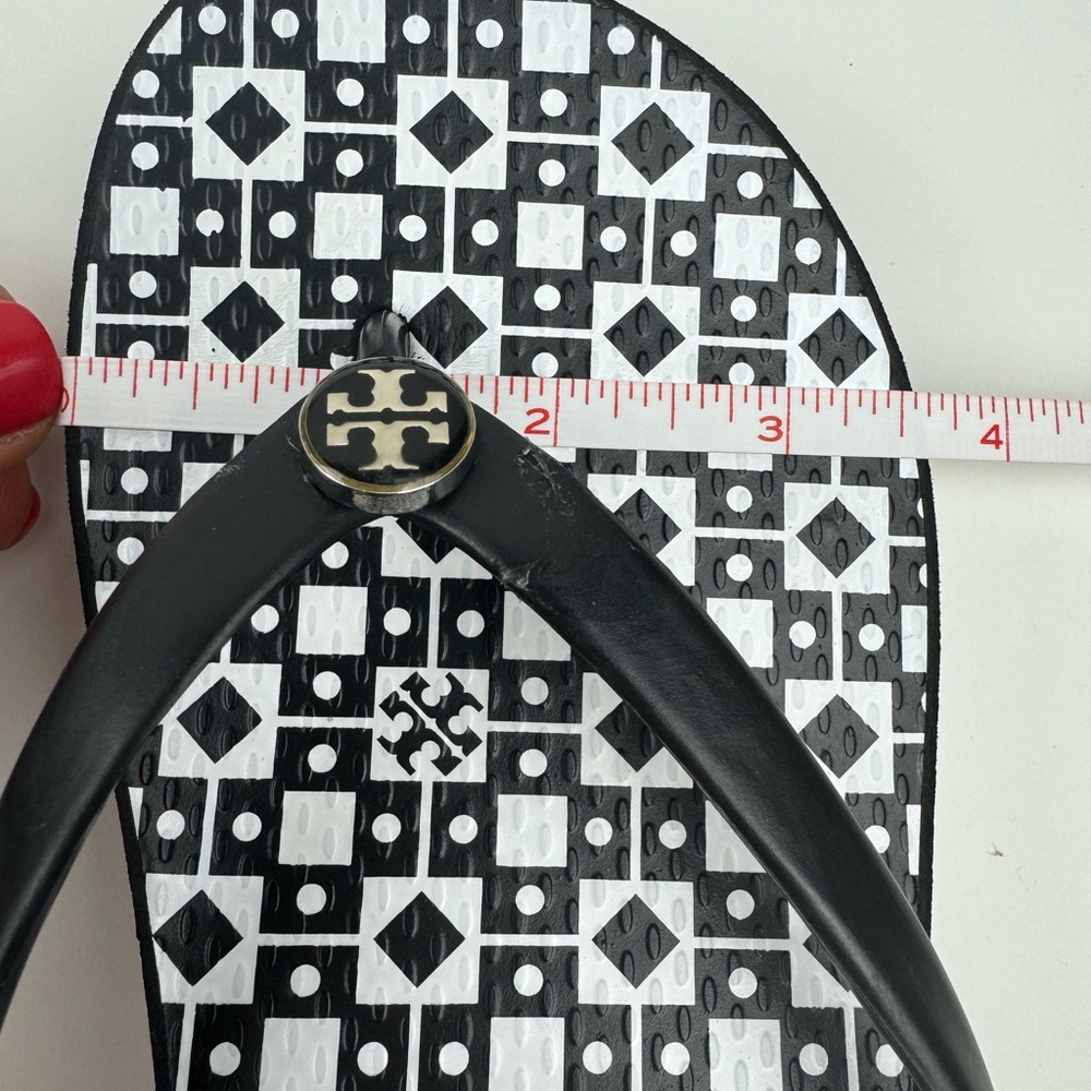 Tory Burch Black and White Sandals - Picture 14 of 14